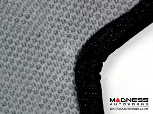 FIAT 500 Floor Mats - Premium Carpet - LUXUS - Rear Set - Black